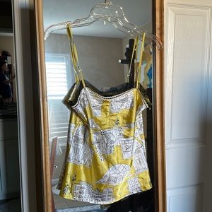 Vintage fashion illustration cami top